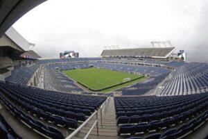 Vista do Camping World Stadium, palco do amistoso de hoje à noite - Créditos: Rafael Ribeiro/CBF