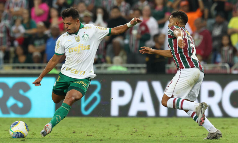 Gabriel Menino entrou, tentou duas vezes, mas, não foi o suficiente para o Palmeiras vencer - Crédito: Cesar Greco/Palmeiras/by Canon