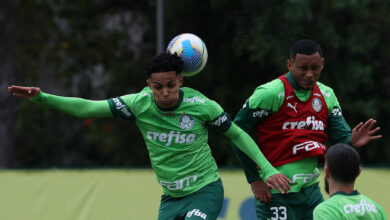 Lázaro, além de Dudu e Felipe Anderson, são as opções no lugar de Estêvão - Crédito: Cesar Greco/Palmeiras/by Canon