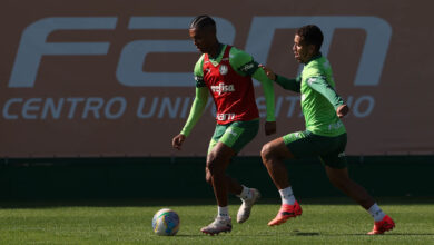 Veterano Marcos Rocha treina, está à disposição e fala da importância em dar suporte às Crias da Academia - Crédito: Cesar Greco/Palmeiras/by Canon
