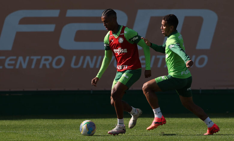Veterano Marcos Rocha treina, está à disposição e fala da importância em dar suporte às Crias da Academia - Crédito: Cesar Greco/Palmeiras/by Canon