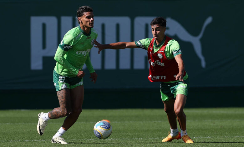 Abel perde Piquerez, Estêvão, Myke e Murilo com lesões, mas já conta com a volta de Richard Ríos - Crédito: Cesar Greco/Palmeiras/by Canon