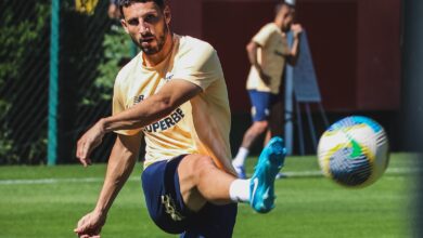 Elenco fez mais um treino hoje (07) para viajar ainda nesta tarde para Goiânia - Crédito: Erico Leonan / saopaulofc.net