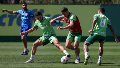 Elenco se reapresentou ontem (12) e já iniciou a preparação para as oitavas da Libertadores - Crédito: Cesar Greco/Palmeiras/by Canon