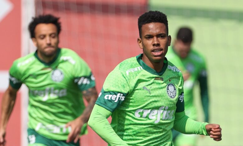 Estêvão começa a acumular marcas antes mesmo de chegar a Seleção Canarinho - Crédito: Fabio Menotti/Palmeiras/by Canon