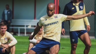 Lucas não acha necessário priorizar competição neste momento e diz que disputa contra o Galo está em aberto - Crédito: Erico Leonan / saopaulofc.net