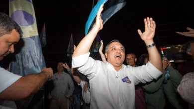 Marcelo Lima termina primeiro dia de campanha no bairro onde nasceu - Crédito: Brenner Oliveira/Divulgação