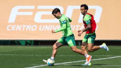 Maurício falou da dificuldade de jogar na Ligga Arena e da força do Furacão em casa - Crédito: Fabio Menotti/Palmeiras/by Canon