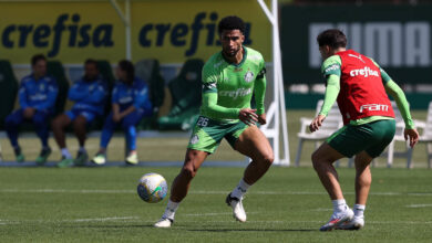 Murilo já está à disposição e deve reforçar a zaga como titular contra o Internacional - Crédito: Cesar Greco/Palmeiras/by Canon
