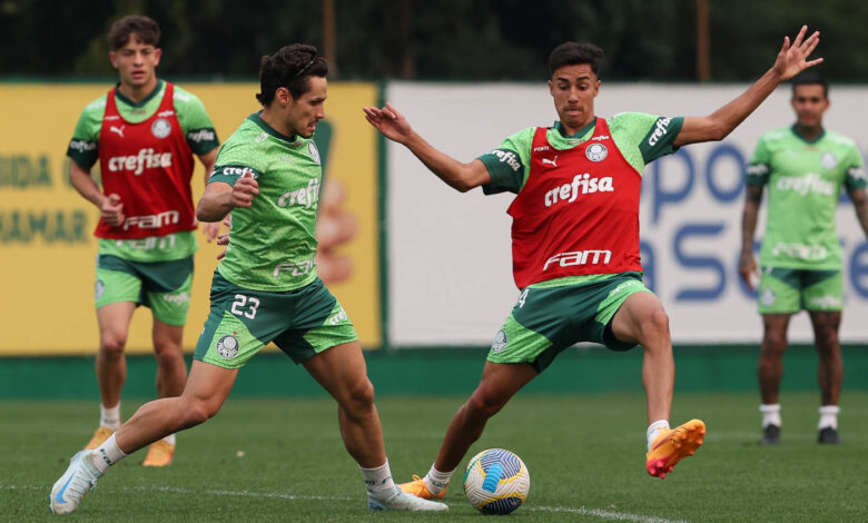 Elenco finalizou, ontem (23), a preparação para o duelo contra o Cuiabá - Crédito: Cesar Greco/Palmeiras/by Canon