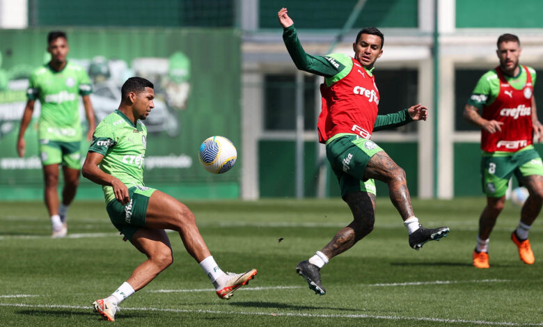 Plantel de Abel Ferreira tem mais um treino hoje (17) antes do Choque-Rei - Crédito: Cesar Greco/Palmeiras/by Canon