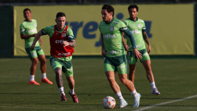 Palmeiras tem mais um treino hoje (21) pela manhã antes do jogo à noite - Crédito: Cesar Greco/Palmeiras/by Canon