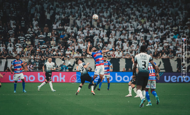 Com dois gols de vantagem no jogo de ida, Corinthians teve calma para conquistar a vaga na semi da Sul-Americana - Crédito: Mateus Lotif / Fortaleza EC