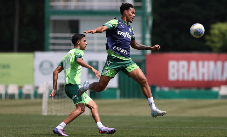 Lázaro falou em enfrentar um Galo confiante que vem de classificação na Libertadores - Crédito: Cesar Greco/Palmeiras/by Canon