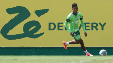 Vanderlan ganha oportunidade e deve ser a escolha de Abel para entrar como titular contra o Vasco - Crédito: Cesar Greco/Palmeiras/by Canon