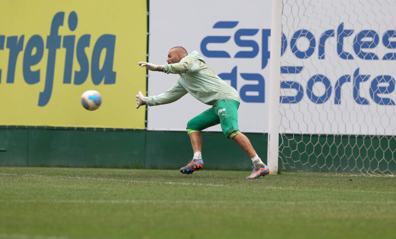 Weverton ressalta maior espaço de tempo para treinos e melhor desempenho nos jogos - Crédito: Cesar Greco/Palmeiras/by Canon