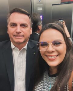 Nina atribuiu a conquista de uma cadeira no Legislativo à representatividade do presidente Bolsonaro na cidade