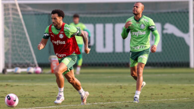 Mayke volta a ficar à disposição, mas enfrentará boa fase de Rocha e Giay - Crédito: Cesar Greco/Palmeiras/by Canon