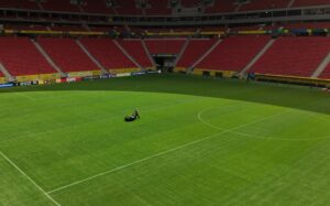 Mané Garrincha teve gramado renovado para receber o jogo de hoje (15) das Eliminatórias - Créditos: Rafael Ribeiro/CBF