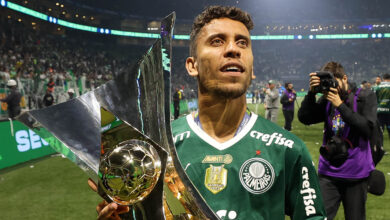 Multicampeão pelo Palmeiras, o lateral direito Marcos Rocha renovou o contrato até o final de 2025 - Crédito: Cesar Greco/Palmeiras/by Canon