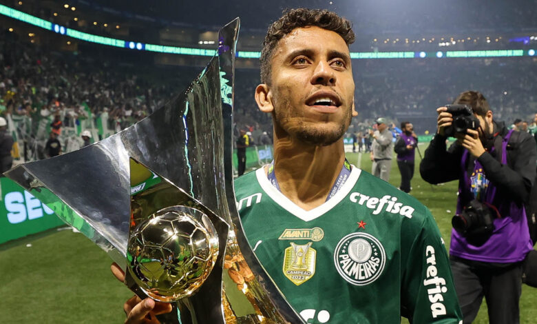 Multicampeão pelo Palmeiras, o lateral direito Marcos Rocha renovou o contrato até o final de 2025 - Crédito: Cesar Greco/Palmeiras/by Canon