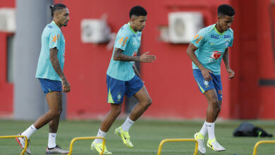 Estevão em treinamento da Seleção Brasileira na Casa de Apostas Arena Fonte Nova - Crédito: Rafael Ribeiro/CBF