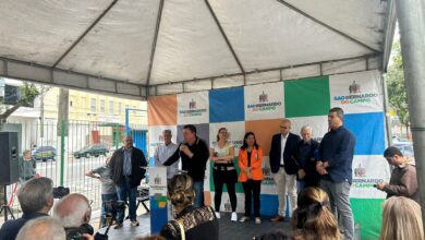 Prefeito Orlando Morando entregou a Praça do Meninos revitalizada, agradeceu às parcerias e pontuou os feitos de sua Administração no Rudge Ramos