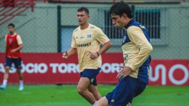 Elenco tem mais um treino na manhã desta sexta-feira (08) para finalizar a preparação para o duelo com o Furacão em casa - Crédito: Erico Leonan / saopaulofc.net