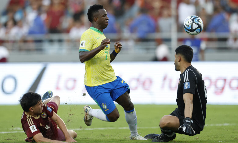 Vini Jr. perdeu o pênalti que daria a vitória ao Brasil e o colocaria na ‘cola’ da líder Argentina - Créditos: Rafael Ribeiro / CBF