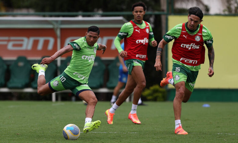 Elenco treina com intensidade para encarar a última partida da temporada - Crédito: Cesar Greco/Palmeiras/by Canon