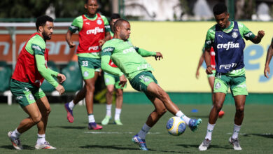Elenco tem mais um treino neste sábado para finalizar os ajustes para o último ato oficial da temporada - Crédito: Cesar Greco/Palmeiras/by Canon