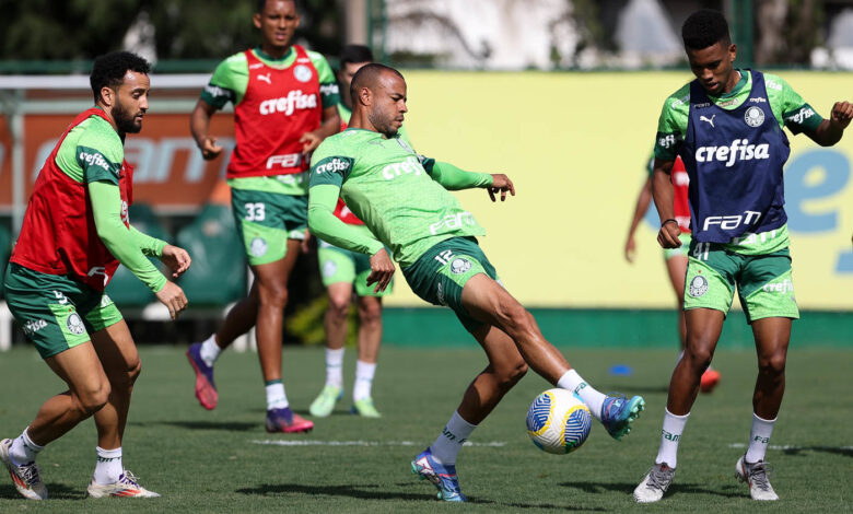Elenco tem mais um treino neste sábado para finalizar os ajustes para o último ato oficial da temporada - Crédito: Cesar Greco/Palmeiras/by Canon