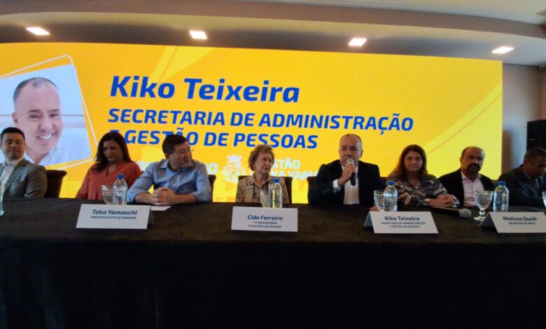 Taka nomeou Kiko Teixeira, no último dia 30, para ser Secretário de Administração e Gestão de Pessoas