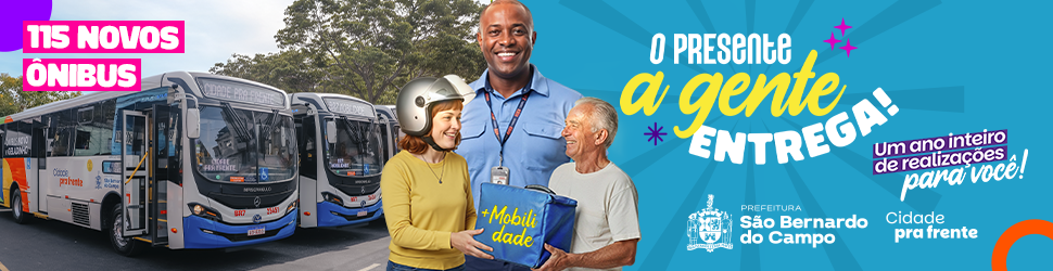 Banner 115 ônibus novos em São Bernardo do Campo